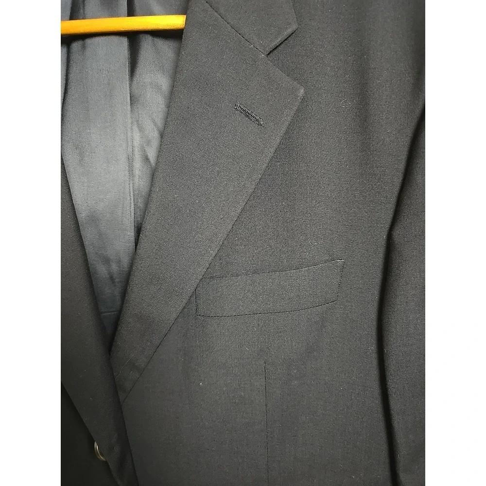 Neiman Marcus Men's‎ Napoli 999 Sport Coat/Jacket/100% Wool, Black 48R LS Italy
